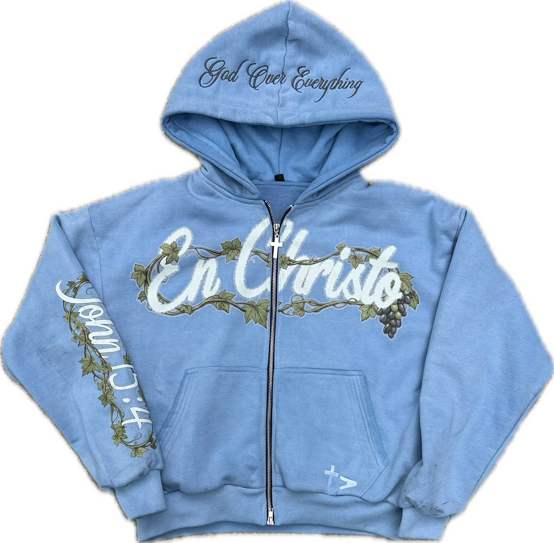 'John 15:4'- Powder Blue